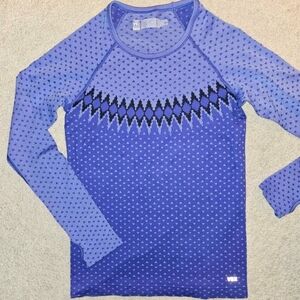 Victoria's Secret Blue Patterned Sport Top